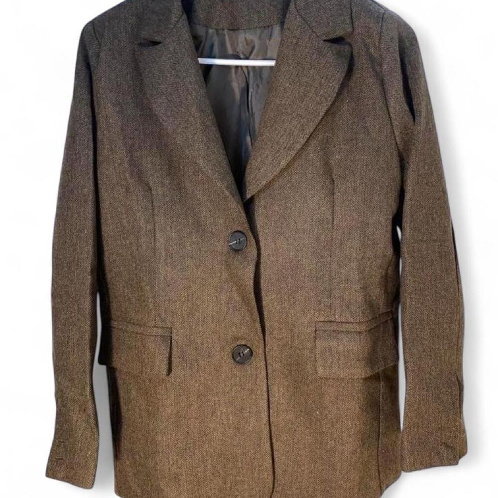 Women's Brown and Grey Jacket